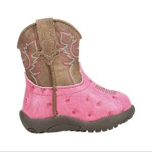Roper Infant Girl Annabelle Round Toe Boot - Size 2 - Pink/brown